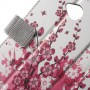 Lumia 650 vaaleanpunaiset kukat puhelinlompakko