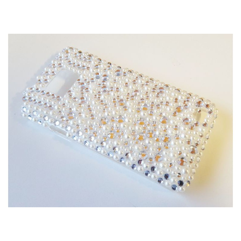Galaxy S2 hopean värinen jalokivi bling suojakuori. Galaxy S2 hopean värinen jalokivi bling suojakuori.