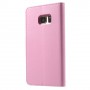 Samsung Galaxy S7 vaaleanpunainen puhelinlompakko