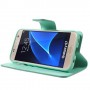Samsung Galaxy S7 sinisen vihreä puhelinlompakko