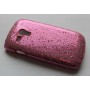 Galaxy S3 Mini (i8190) pinkin värinen glitter suojakuori.