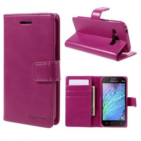 Samsung Galaxy J1 hot pink puhelinlompakko