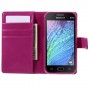 Samsung Galaxy J1 hot pink puhelinlompakko
