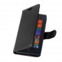 Lumia 520 musta lompakko suojakotelo.