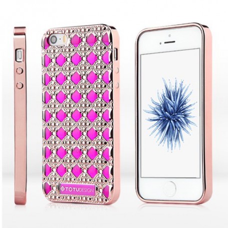 Apple iPhone 5s/SE roosan punaiset bling bling kuoret