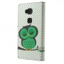 Huawei Honor 5X vihreä pöllö puhelinlompakko