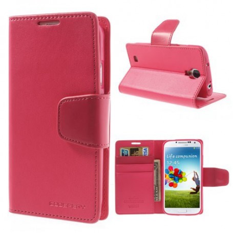 Samsung Galaxy S4 hot pink puhelinlompakko