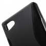 Sony Xperia Z5 Compact musta silikonisuojus.