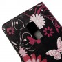 OnePlus 2 kukkia ja perhosia puhelinlompakko