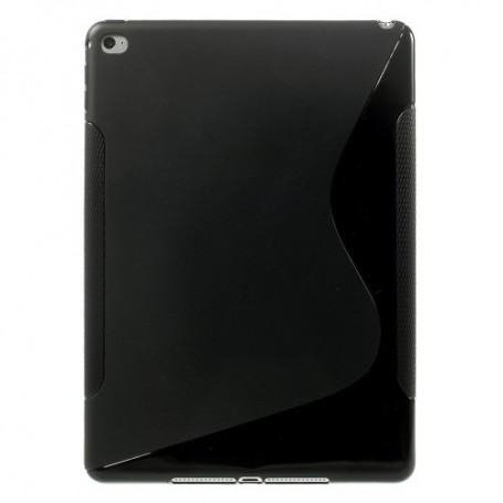 Apple iPad Air 2 musta silikonisuojus.