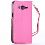 Samsung Galaxy J5 hot pink puhelinlompakko