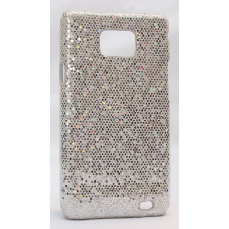 Galaxy S2 hopean värinen glitter suojakuori.