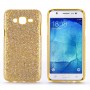 Galaxy J5 kulta glitter suojakuori.