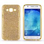 Galaxy J5 kulta glitter suojakuori.