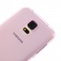 Samsung Galaxy S5 vaaleanpunainen läpinäkyvä silikonisuojus.