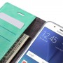 Samsung Galaxy J5 2016 sinisen vihreä puhelinlompakko