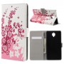 OnePlus 3 vaaleanpunaiset kukat puhelinlompakko