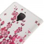 OnePlus 3 vaaleanpunaiset kukat puhelinlompakko