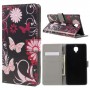 OnePlus 3 kukkia ja perhosia puhelinlompakko