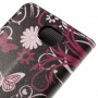 Huawei Y5 II kukkia ja perhosia puhelinlompakko