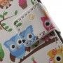 Huawei Honor 7 Lite värikkäät pöllöt puhelinlompakko