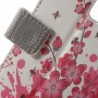 Huawei Honor 7 Lite vaaleanpunaiset kukat puhelinlompakko