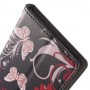 Huawei Honor 7 Lite kukkia ja perhosia puhelinlompakko