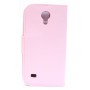 Galaxy S4 Mini vaaleanpunainen puhelinlompakko