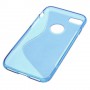 iPhone 7 / 8 sininen silikonisuojus.
