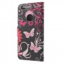 Huawei Honor 8 kukkia ja perhosia puhelinlompakko