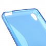Sony Xperia E5 sininen silikonisuojus.