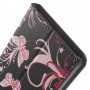 Sony Xperia E5 kukkia ja perhosia puhelinlompakko