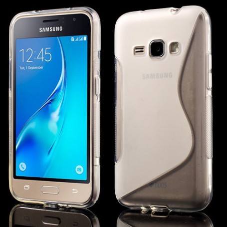 Samsung Galaxy J1 2016 läpinäkyvä silikonisuojus.