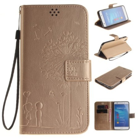 Huawei Y6 II kullan värinen rakastuneet puhelinlompakko