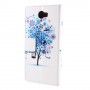 Huawei Y6 II Compact sininen puu puhelinlompakko