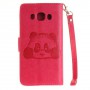 Samsung Galaxy J5 2016 hot pink panda puhelinlompakko