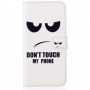 Samsung Galaxy J5 2016 valkoinen do not touch my phone puhelinlompakko