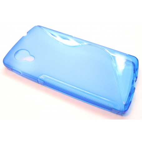 LG Google Nexus 5 sininen silikonisuojus.