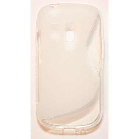Galaxy S3 Mini läpinäkyvä silikonisuojus.