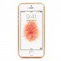Apple iPhone SE läpikuultavat kullan väriset kuoret.