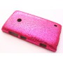Lumia 520 hot pink glitter suojakuori.