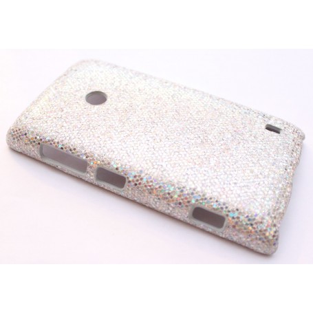 Lumia 520 hopea glitter suojakuori.