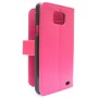 Samsung Galaxy S2 hot pink puhelinlompakko