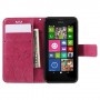 Nokia Lumia 630 pinkki perhoset puhelinlompakko