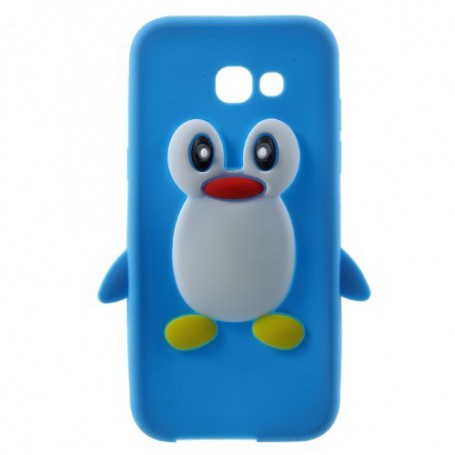 Samsung Galaxy A3 2017 sininen pingviini silikonikuori.