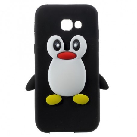 Samsung Galaxy A3 2017 musta pingviini silikonikuori.