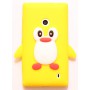 Lumia 520 keltainen pingviini silikonisuojus.