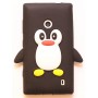 Lumia 520 musta pingviini silikonisuojus.