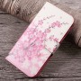 Samsung Xcover 4 vaaleanpunaiset kukat puhelinlompakko