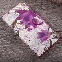 Samsung Xcover 4 violetit kukat puhelinlompakko